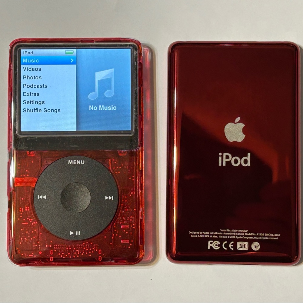 Apple iPod Classic 7th generation 256gb ssd in Vibrant Red